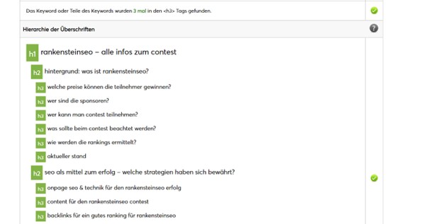 Inhalte strukturieren